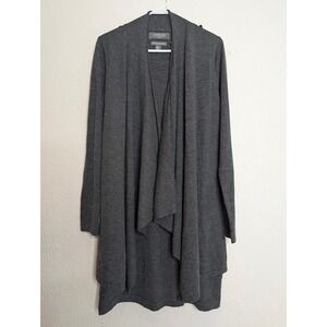 Coercion London Merino Wool Sweater Dress Drape Cardigan Open Front Size Medium